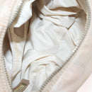 CHANEL New Travel Line Shoulder Bag Nylon Beige CC Auth 146622-11