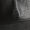 GUCCI GG Supreme Waist bag PVC Black Silver 161833 Auth 146624V-19