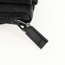 GUCCI GG Supreme Waist bag PVC Black Silver 161833 Auth 146624V-10