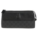 GUCCI GG Supreme Waist bag PVC Black Silver 161833 Auth 146624V-13