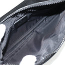 GUCCI GG Supreme Waist bag PVC Black Silver 161833 Auth 146624V-11