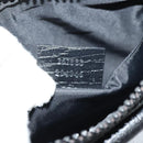 GUCCI GG Supreme Waist bag PVC Black Silver 161833 Auth 146624V-12