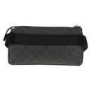 GUCCI GG Supreme Waist bag PVC Black Silver 161833 Auth 146624V-2