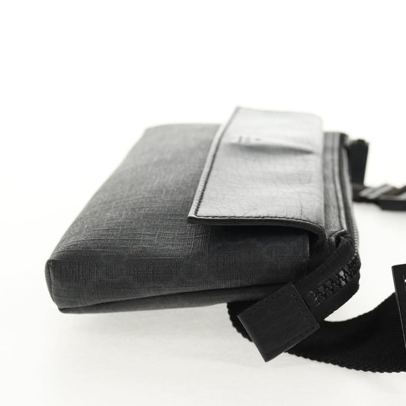 GUCCI GG Supreme Waist bag PVC Black Silver 161833 Auth 146624V