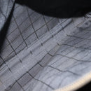 CELINE Macadam Canvas Tote Bag PVC Leather Black Gold Auth 146629-11