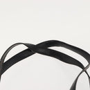 CELINE Macadam Canvas Tote Bag PVC Leather Black Gold Auth 146629-8