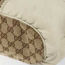 GUCCI GG Canvas Tote Bag Beige Gold 211954 Auth 146633-8