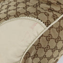 GUCCI GG Canvas Tote Bag Beige Gold 211954 Auth 146633-9