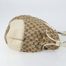 GUCCI GG Canvas Tote Bag Beige Gold 211954 Auth 146633-3