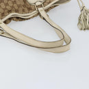 GUCCI GG Canvas Tote Bag Beige Gold 211954 Auth 146633-7