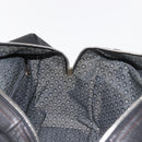 Salvatore Ferragamo Gancini Shoulder Bag Leather Black Silver Auth 146635-18