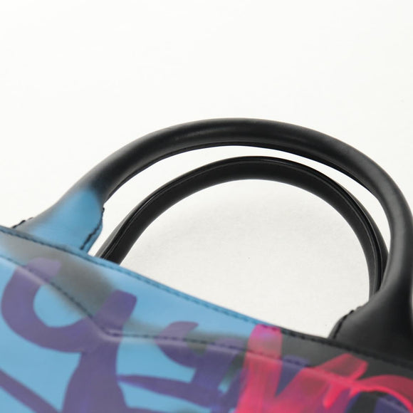 DOLCE&GABBANA Graffiti DAILY Hand Bag Leather Multicolor Auth 146637A