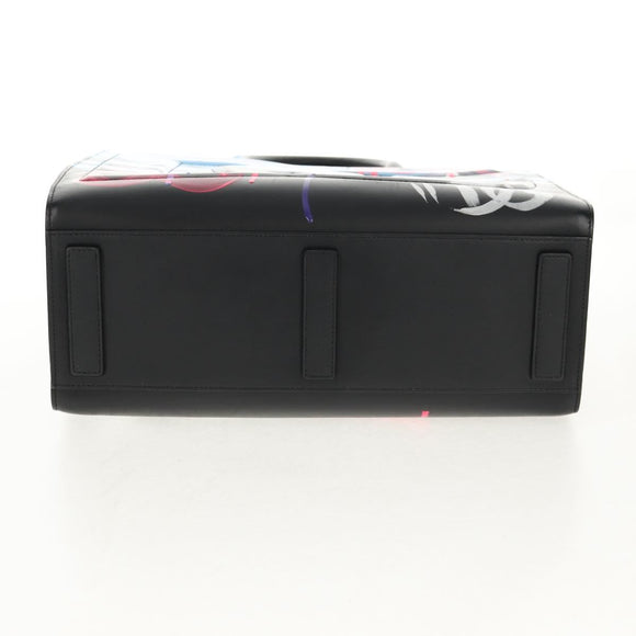 DOLCE&GABBANA Graffiti DAILY Hand Bag Leather Multicolor Auth 146637A