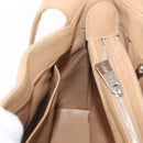 CHANEL Bicolore Shoulder Bag Lamb Skin Beige Silver CC Auth 146639-23