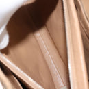 CHANEL Bicolore Shoulder Bag Lamb Skin Beige Silver CC Auth 146639-24