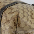 GUCCI GG Crystal Tote Bag Coated Canvas Outlet Beige Gold 265695 Auth 146641-17