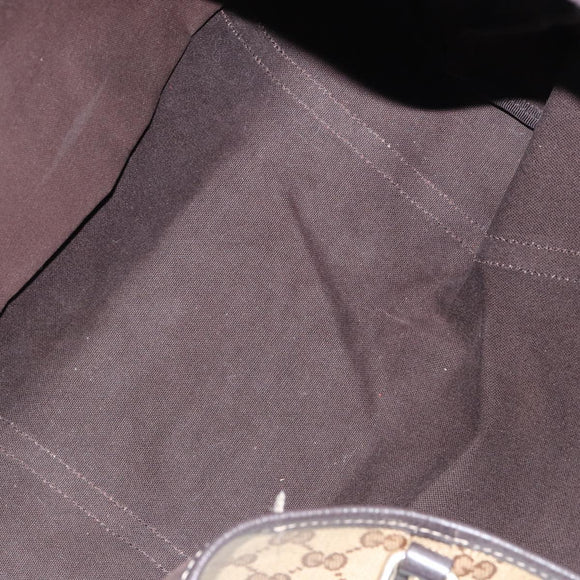 GUCCI GG Crystal Tote Bag Coated Canvas Outlet Beige Gold 265695 Auth 146641