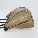 GUCCI GG Crystal Tote Bag Coated Canvas Outlet Beige Gold 265695 Auth 146641-4