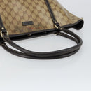 GUCCI GG Crystal Tote Bag Coated Canvas Outlet Beige Gold 265695 Auth 146641-7