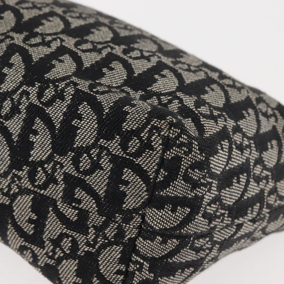 Christian Dior Trotter Canvas Shoulder Bag Black Auth 146645