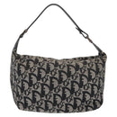Christian Dior Trotter Canvas Shoulder Bag Black Auth 146645-2