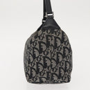 Christian Dior Trotter Canvas Shoulder Bag Black Auth 146645-3