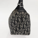 Christian Dior Trotter Canvas Shoulder Bag Black Auth 146645-4