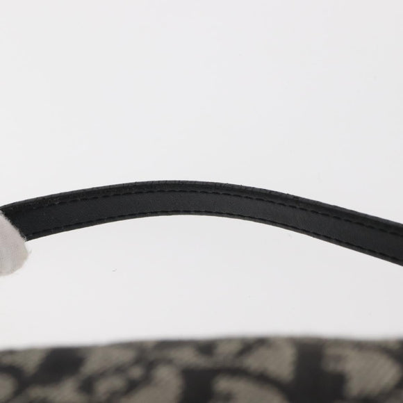 Christian Dior Trotter Canvas Shoulder Bag Black Auth 146645