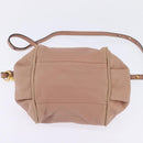 Chloe Etel Hand Bag Leather 2way Pink Gold Auth 146649-5
