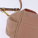 Chloe Etel Hand Bag Leather 2way Pink Gold Auth 146649-15
