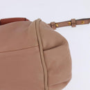 Chloe Etel Hand Bag Leather 2way Pink Gold Auth 146649-16