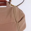 Chloe Etel Hand Bag Leather 2way Pink Gold Auth 146649-10