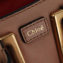 Chloe Etel Hand Bag Leather 2way Pink Gold Auth 146649-18