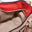 Chloe Etel Hand Bag Leather 2way Pink Gold Auth 146649-20