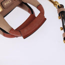 Chloe Etel Hand Bag Leather 2way Pink Gold Auth 146649-7