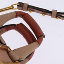 Chloe Etel Hand Bag Leather 2way Pink Gold Auth 146649-14