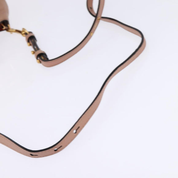 Chloe Etel Hand Bag Leather 2way Pink Gold Auth 146649