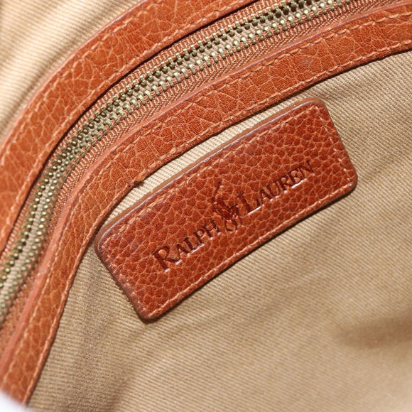 Poro Ralph Lauren Hand Bag Leather Brown Auth 146652