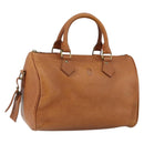 Poro Ralph Lauren Hand Bag Leather Brown Auth 146652-1
