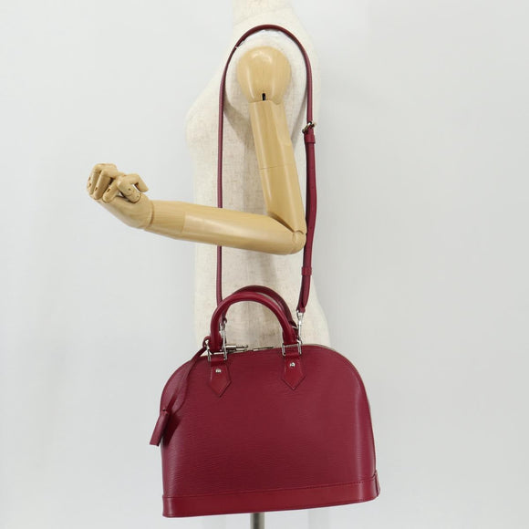LOUIS VUITTON Epi Alma PM Hand Bag Fuchsia M40490 LV Auth 146653V