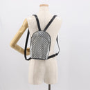 CELINE Macadam Canvas Backpack Silver Auth 146658-21