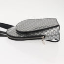 CELINE Macadam Canvas Backpack Silver Auth 146658-4