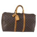 LOUIS VUITTON Monogram Keepall Bandouliere 50 Boston Bag M41416 LV Auth 146661-1