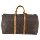 LOUIS VUITTON Monogram Keepall Bandouliere 50 Boston Bag M41416 LV Auth 146661-2