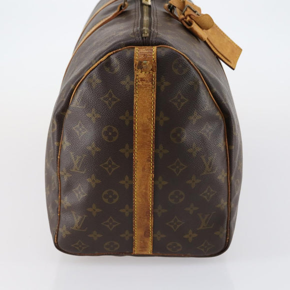 LOUIS VUITTON Monogram Keepall Bandouliere 50 Boston Bag M41416 LV Auth 146661