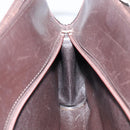 Christian Dior Trotter Canvas Shoulder Bag Brown Gold Auth 146664-20