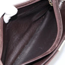 Christian Dior Trotter Canvas Shoulder Bag Brown Gold Auth 146664-21