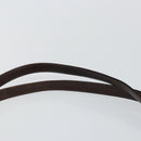 Christian Dior Trotter Canvas Shoulder Bag Brown Gold Auth 146664-14