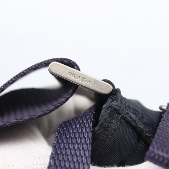 PRADA Shoulder Bag Nylon Purple Silver Auth 146670
