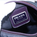 PRADA Shoulder Bag Nylon Purple Silver Auth 146670-19